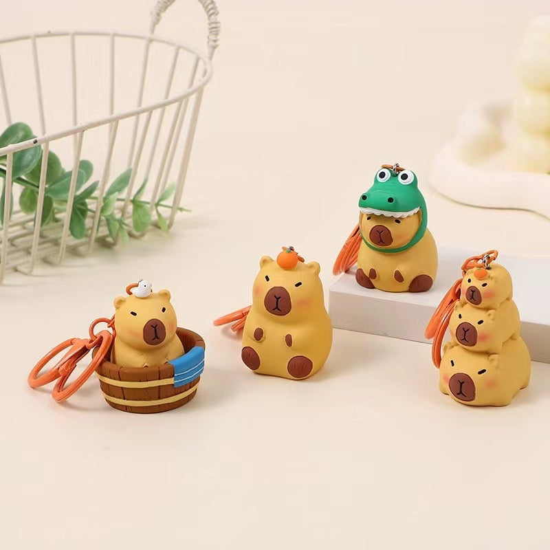 Capybara Key Charm Keychain - Freshie & Zero Studio Shop