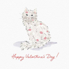 Kitten Kisses Card | Valentine's Card - Freshie & Zero Studio Shop