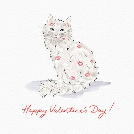 Kitten Kisses Card | Valentine's Card - Freshie & Zero Studio Shop