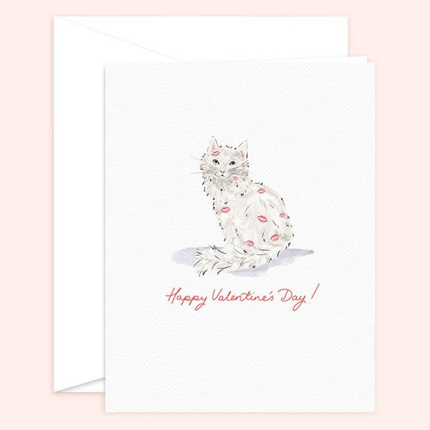 Kitten Kisses Card | Valentine's Card - Freshie & Zero Studio Shop