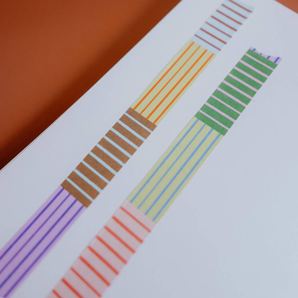 Washi Tape: Colorful Stripes - Freshie & Zero Studio Shop