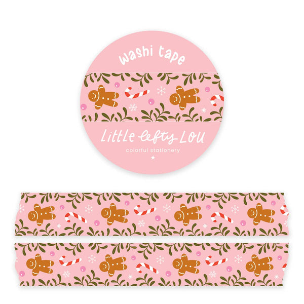Gingerbread and Candy Cane Vertical Washi Tape - Freshie & Zero Studio Shop