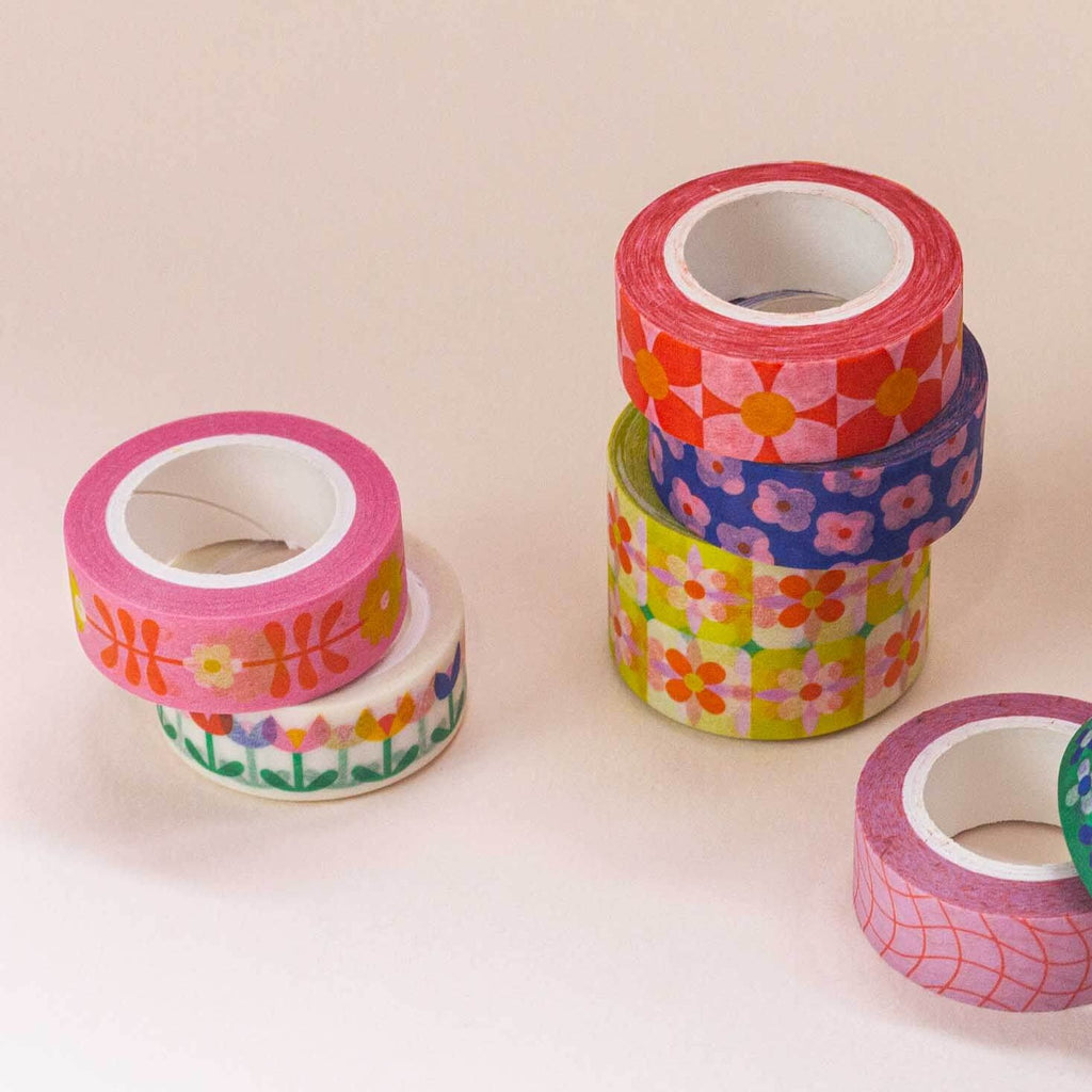 Flower Tower Washi Tape – 15mm - Freshie & Zero Studio Shop