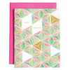 party sally geometric pastel holiday card