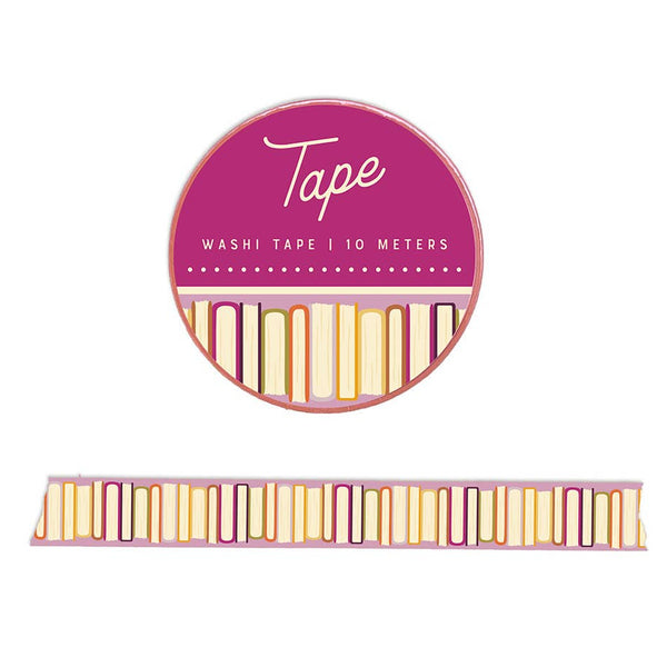 Book Stack Reading Washi Tape by Ruff House Print Shop, featuring a design of stacked books on decorative washi tape.