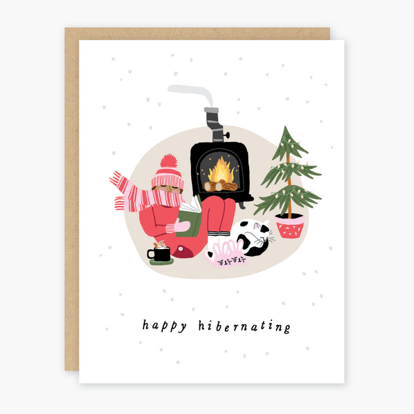 Hibernating Holiday Card - Freshie & Zero Studio Shop