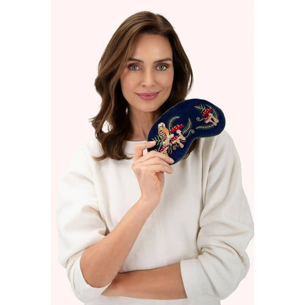 Lavender Velvet Eye Mask - Woodland Owl - Freshie & Zero Studio Shop