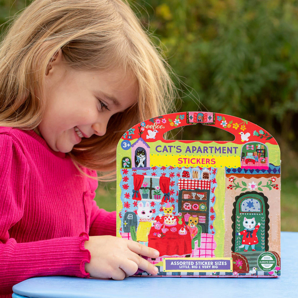 Cat's Apartment Stickers by Yumi Kitagishi - Freshie & Zero Studio Shop