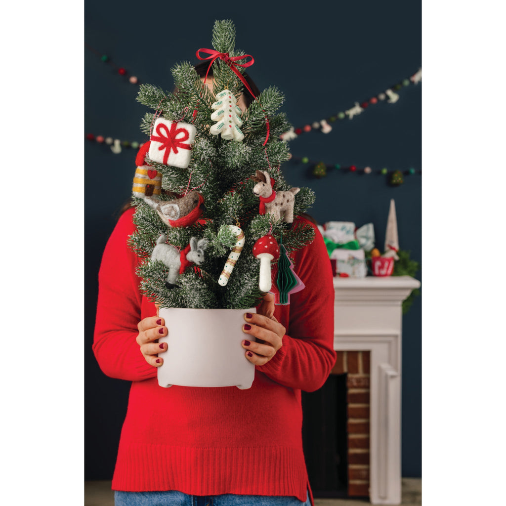 Yuletide Paper Mache Christmas Ornaments - Freshie & Zero Studio Shop