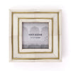 Ivory Carved Bone, Brass Inlay 3x3 Picture Frame - Freshie & Zero Studio Shop
