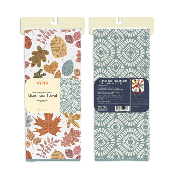 Autumn Leaves Microfiber Kitchen Towel - Freshie & Zero Studio Shop