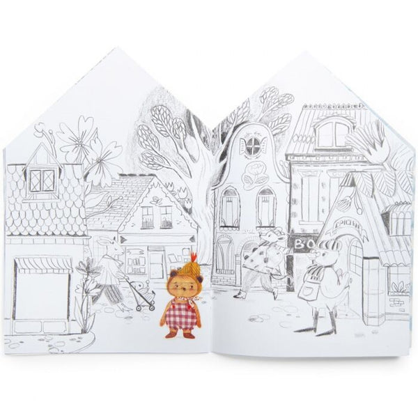 Coloring Book House with Stickers - Freshie & Zero Studio Shop