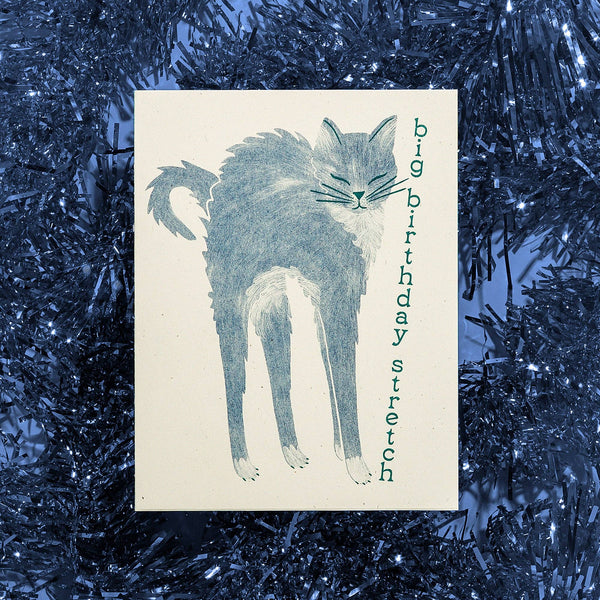 Big Birthday Stretch Risograph Card - Freshie & Zero Studio Shop