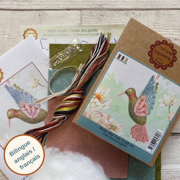 Hummingbird Felt Craft Mini Kit - Freshie & Zero Studio Shop