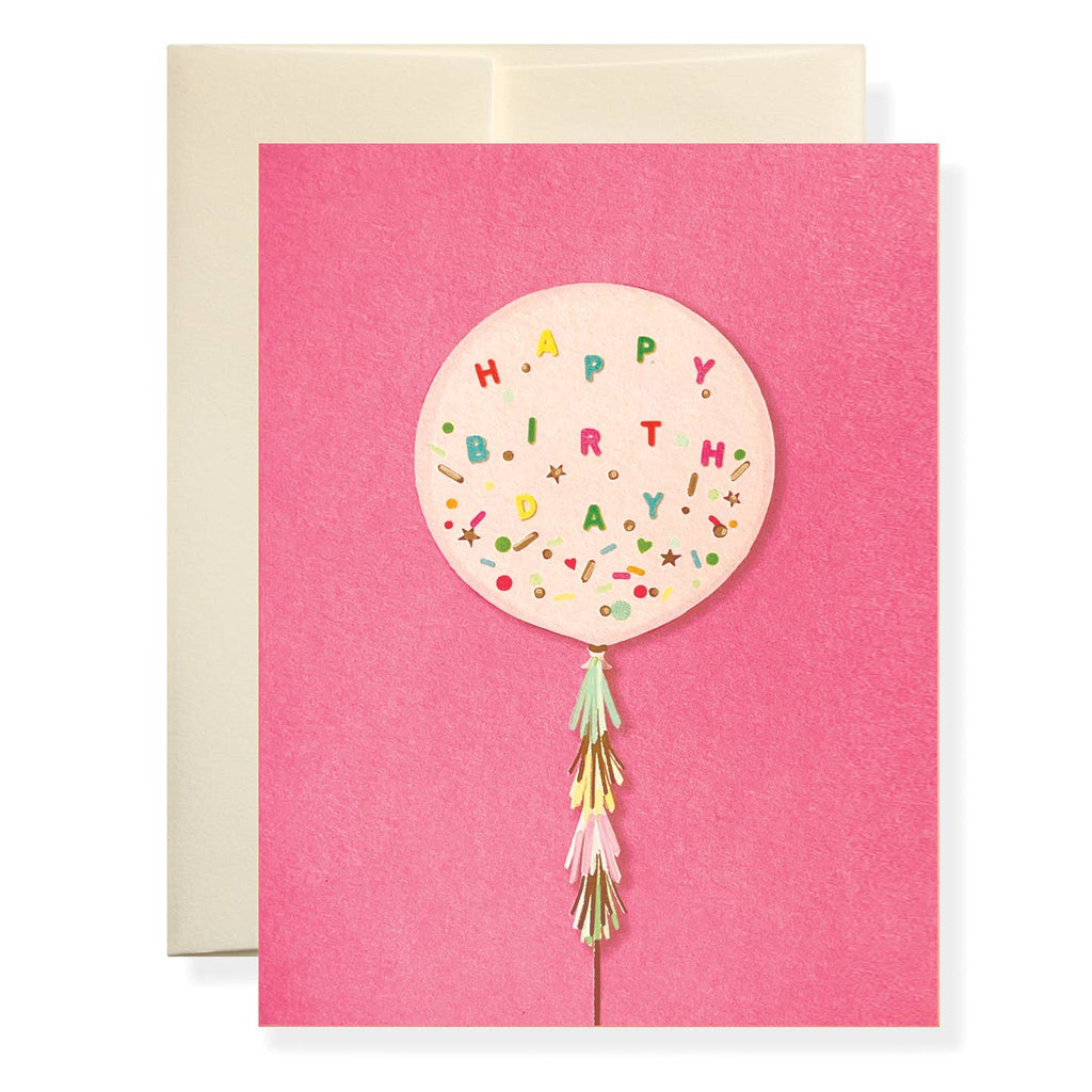 Happy Birthday Balloon Greeting Card - Freshie & Zero Studio Shop