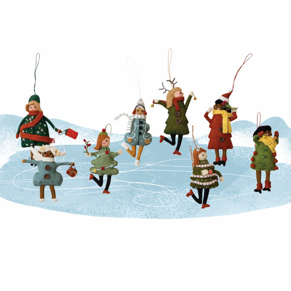 Christmas Tree Girls Ornament - Freshie & Zero Studio Shop