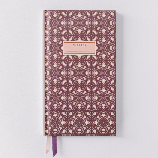 Folk Pattern Hardcover Pocket Notebook - Purple - Freshie & Zero Studio Shop