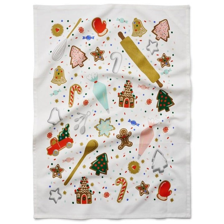 Christmas Cookies Holiday Tea Towel by Rifle Paper Co. - Freshie & Zero Studio Shop