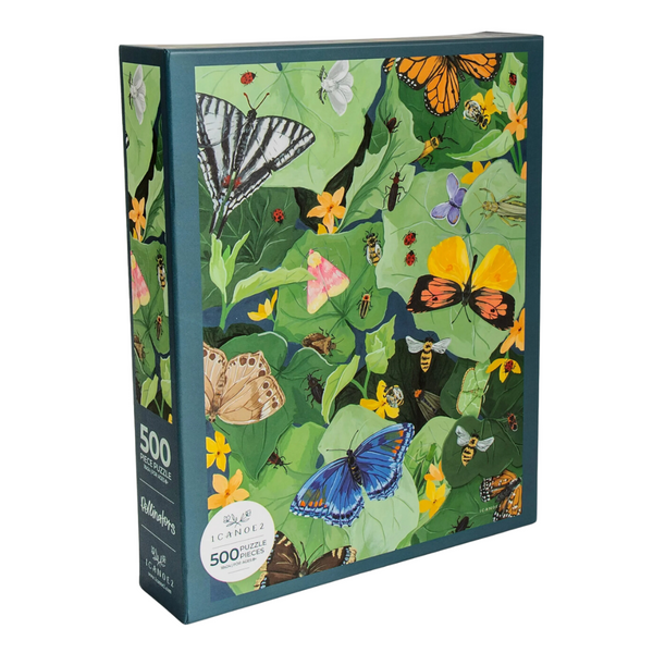 1Canoe2 500 Piece Puzzle: Pollinator Insects - Freshie & Zero Studio Shop