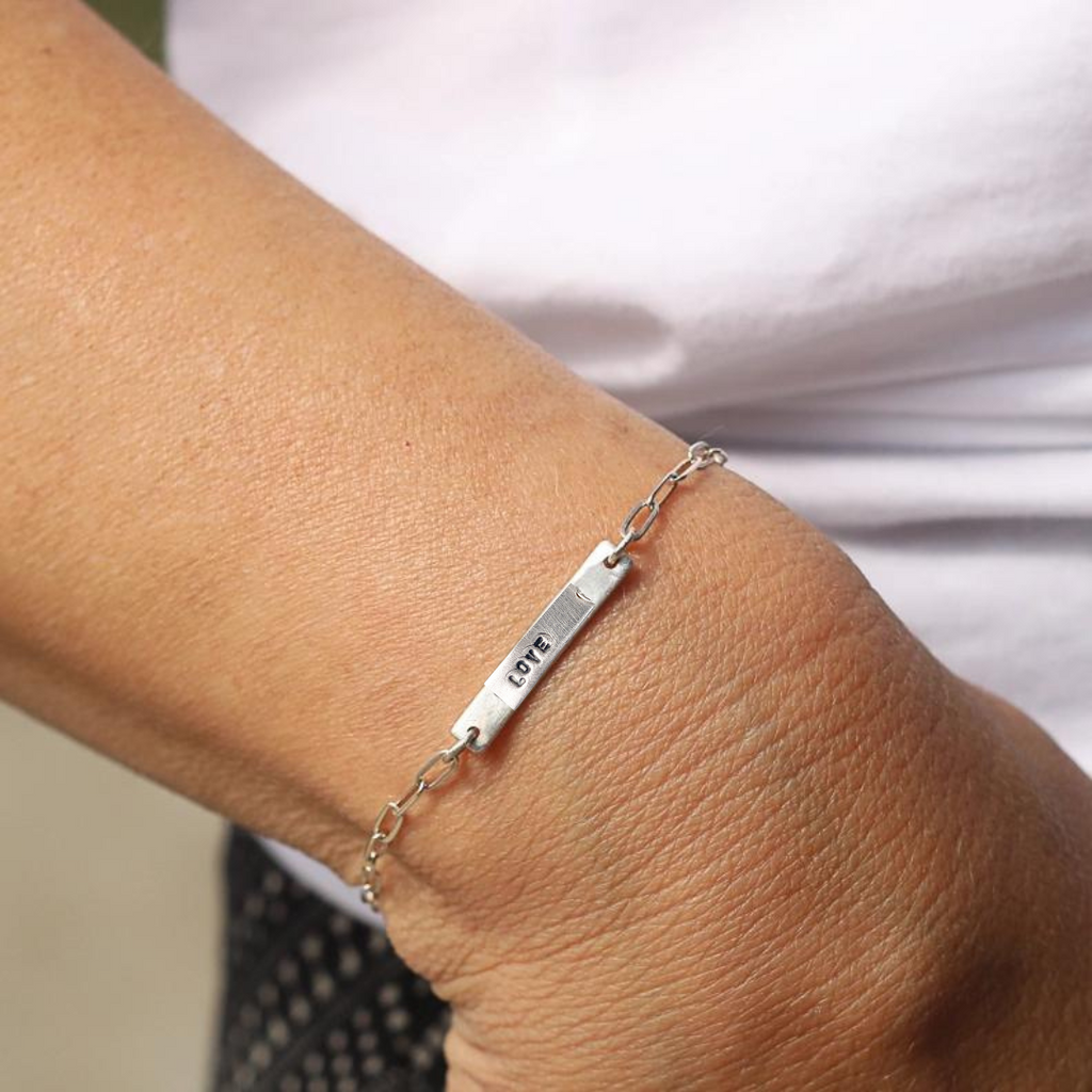 Silver Intention Bracelet: Love - Freshie & Zero Studio Shop