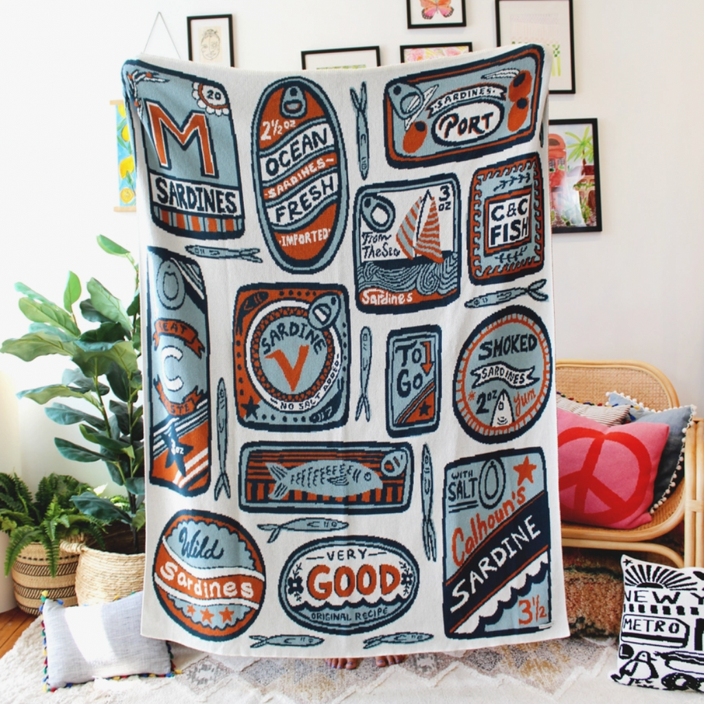 Sardine Tapestry Blanket - Calhoun & Co. - Freshie & Zero Studio Shop