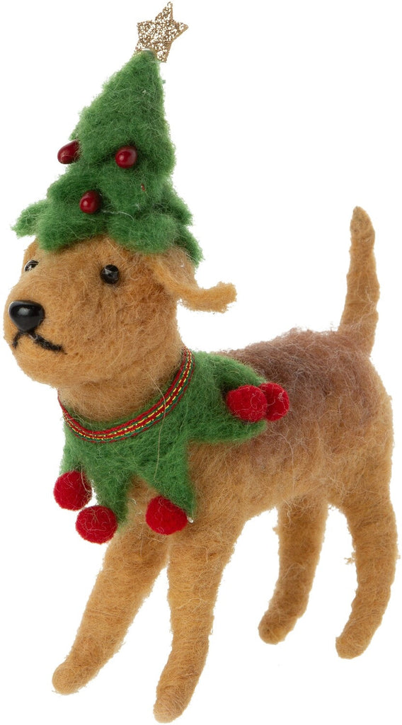 Holiday Outfit Dog Ornaments - Freshie & Zero Studio Shop