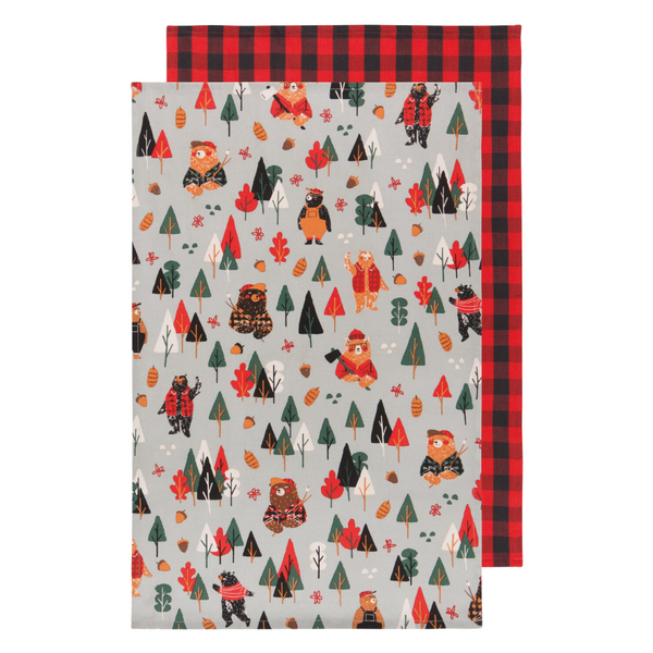 Cotton Dishtowels Set of 2 by Danica - Lumbearjack - Freshie & Zero Studio Shop