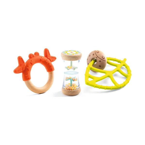 Djeco Baby Toy 3pc Gift Set - Freshie & Zero Studio Shop