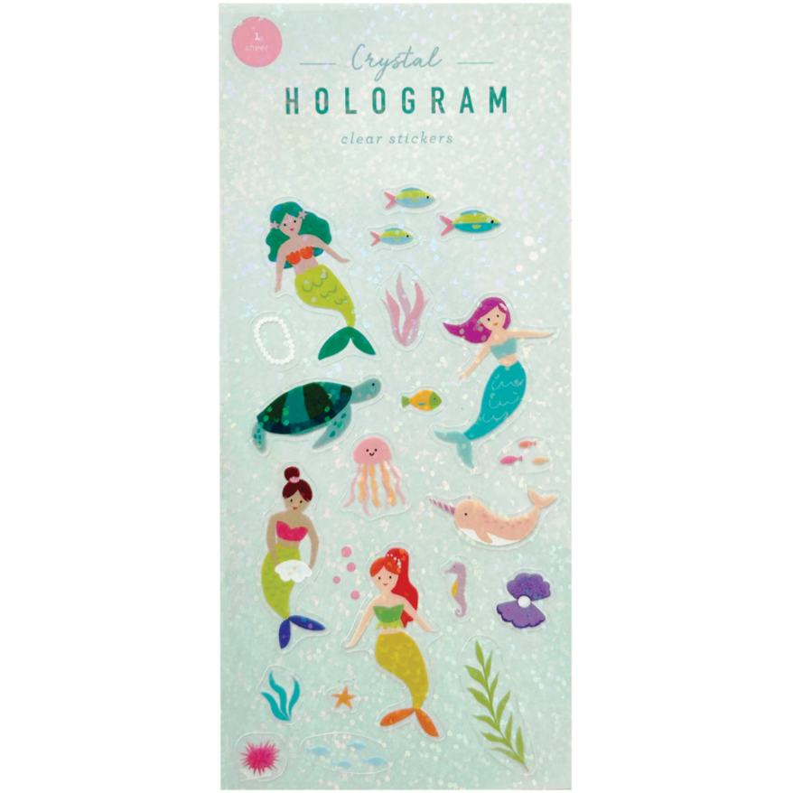 Sticker Sheet: Holographic Mermaids - Freshie & Zero Studio Shop