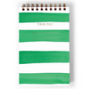 Task Pad Notebook by E. Frances: Green Stripe - Freshie & Zero Studio Shop