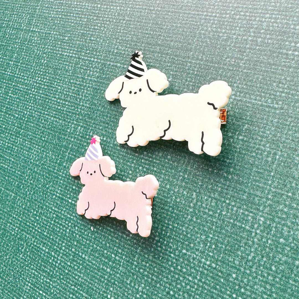 Party Dog Hair Barrette - Freshie & Zero Studio Shop