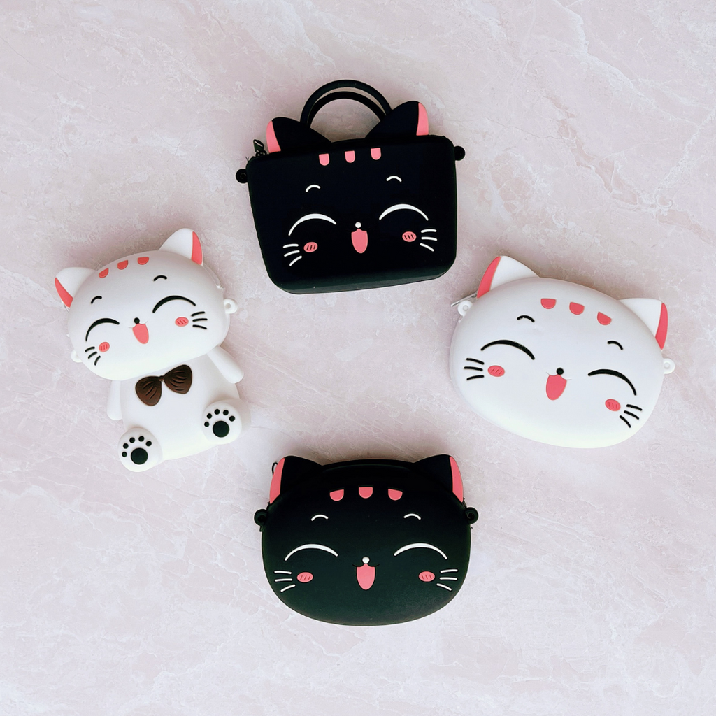 Happy Cat Small Kawaii Pouch - Freshie & Zero Studio Shop