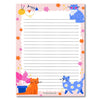 Colorful Paws Notepad - Freshie & Zero Studio Shop