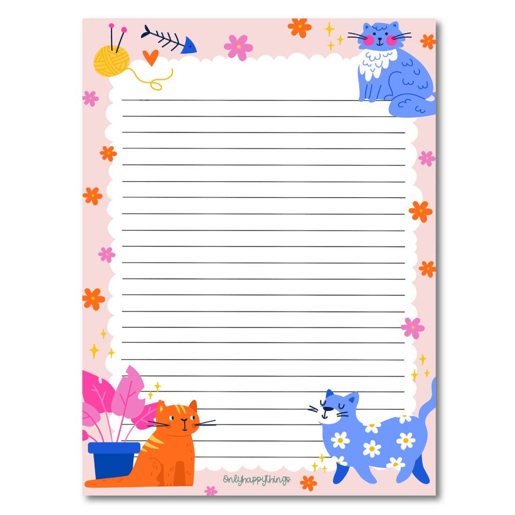 Colorful Paws Notepad - Freshie & Zero Studio Shop