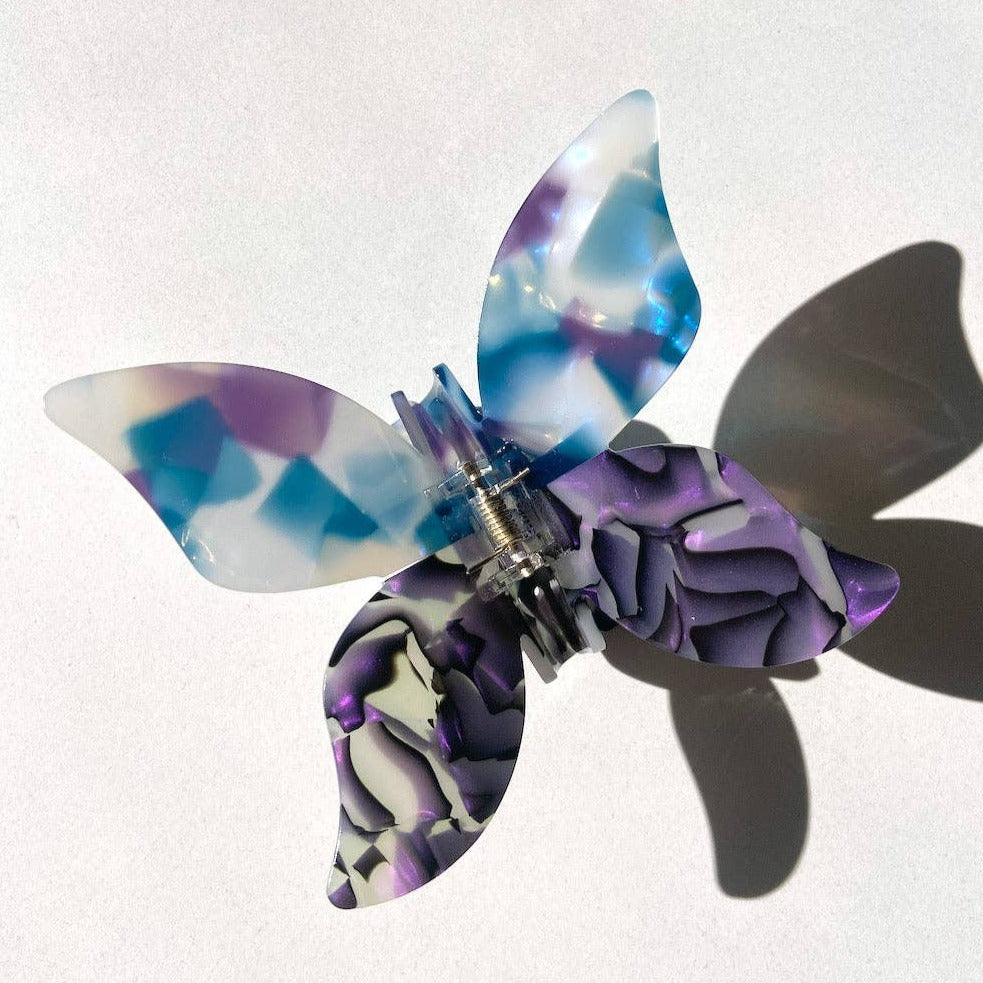 Mega Butterfly Hair Claw | Blue/Purple - Freshie & Zero Studio Shop