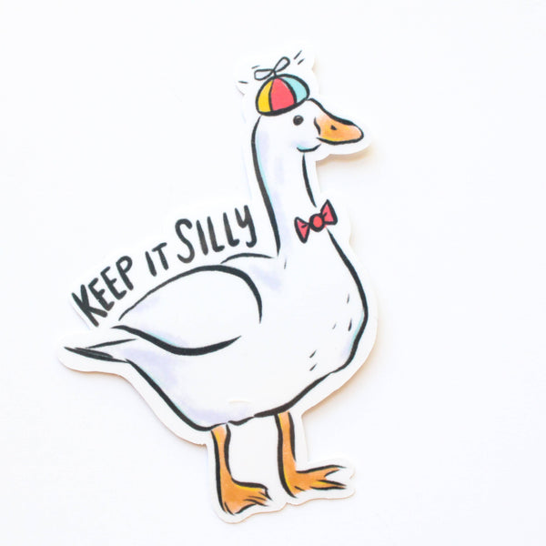 Keep It Silly Goose Vinyl Sticker - Freshie & Zero Studio Shop