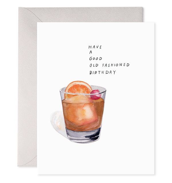 Old Fashioned Birthday Card by E. Frances Paper - Freshie & Zero Studio Shop