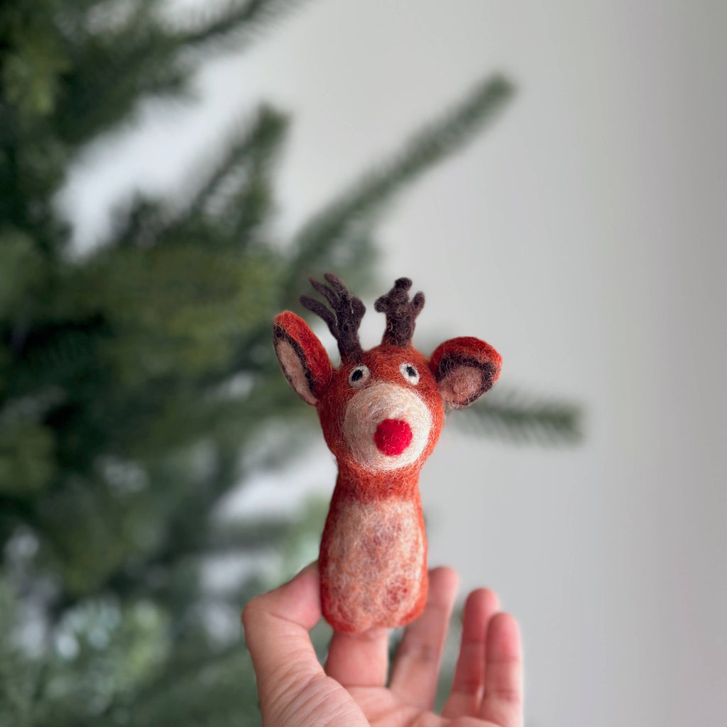 Reindeer Finger Puppet - Freshie & Zero Studio Shop