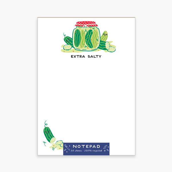 Salty Pickles Notepad - Freshie & Zero Studio Shop