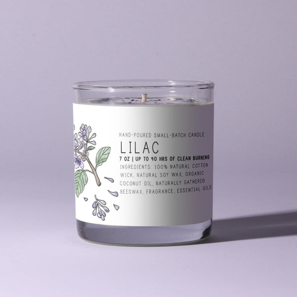Lilac 7oz Just Bee Candle - Freshie & Zero Studio Shop