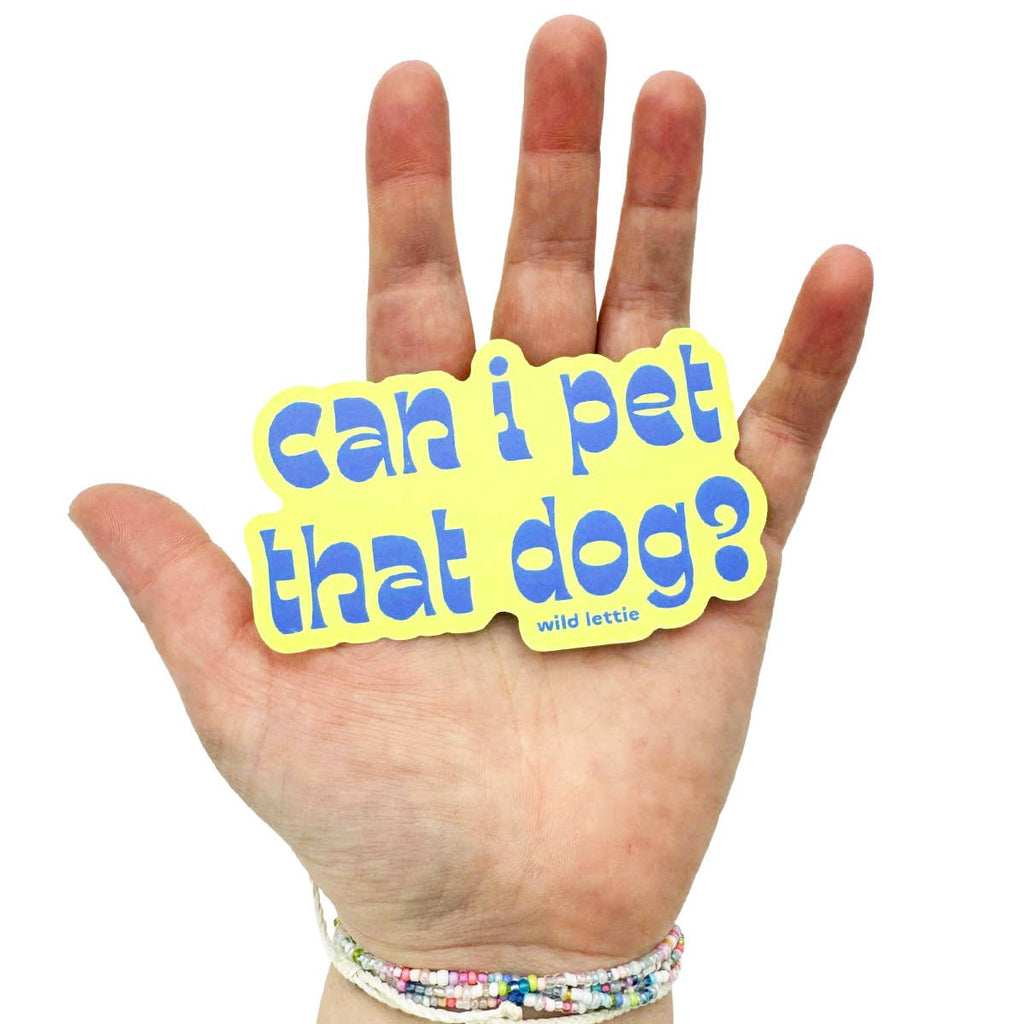 Pet That Dog Sticker - Freshie & Zero Studio Shop