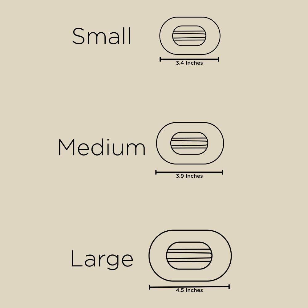 Teleties Small Flat Round Hair Clip - Freshie & Zero Studio Shop