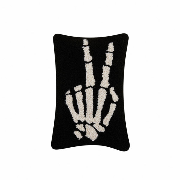 Skeleton Hand Peace Hook Pillow - Freshie & Zero Studio Shop