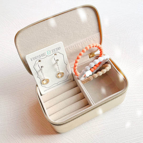 Travel Mini Jewelry Box: Gold Rainbow - Freshie & Zero Studio Shop