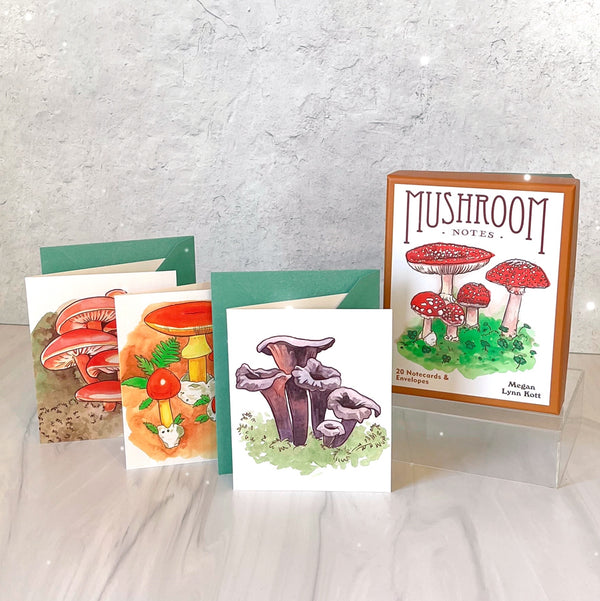 Mushroom Boxed Notecards - Freshie & Zero Studio Shop