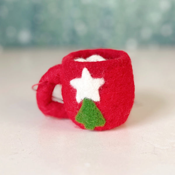Hot Chocolate | Felt Ornament - Freshie & Zero Studio Shop