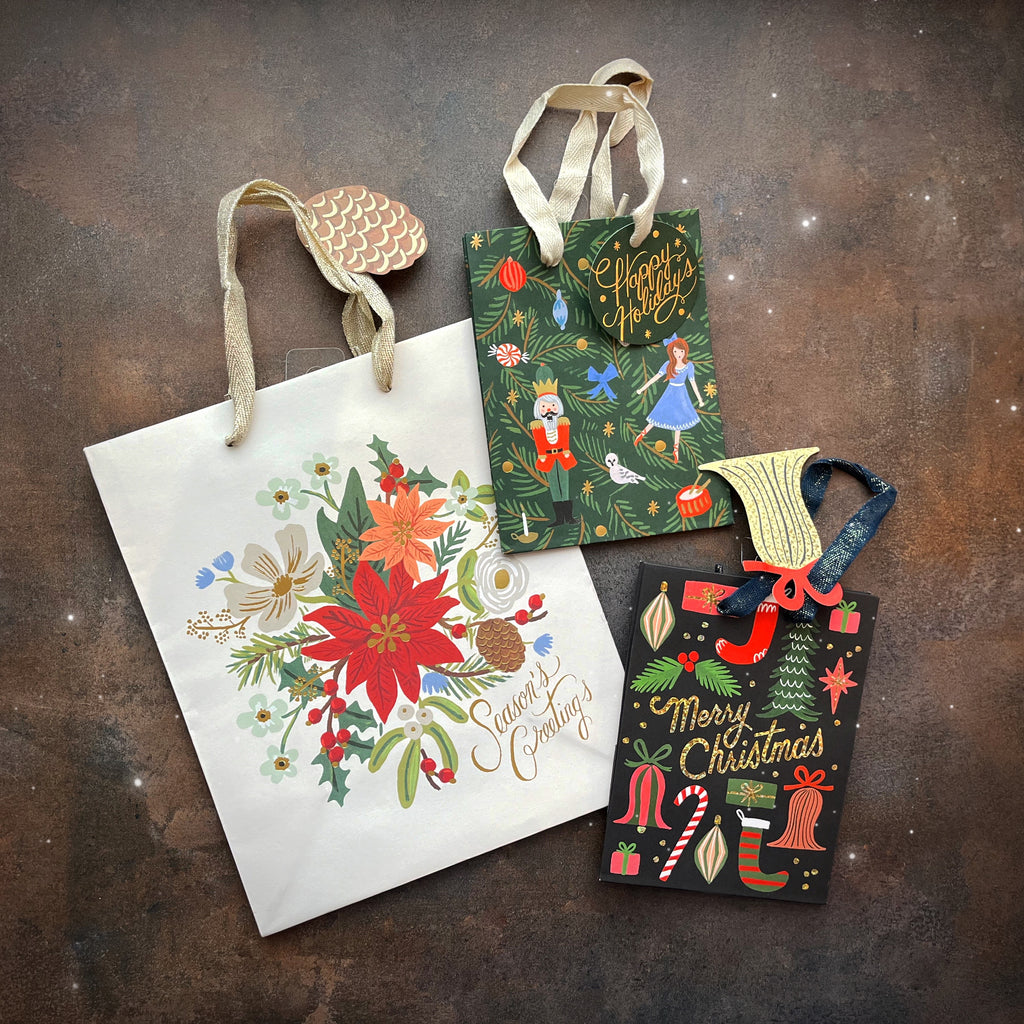 Evergreen Nutcracker Gift Bags by Rifle Paper Co. - Freshie & Zero Studio Shop