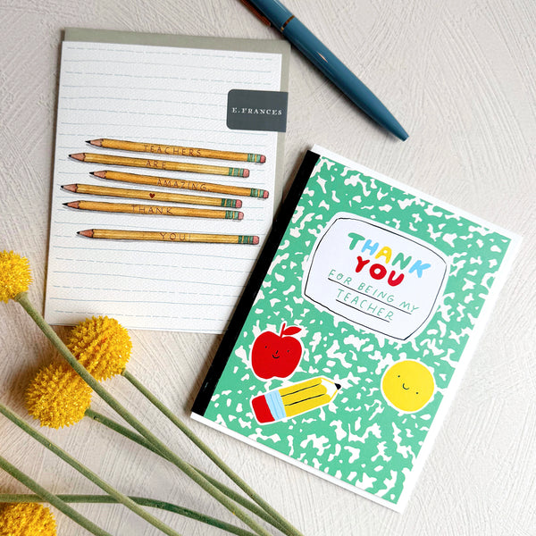 Teachers Are Amazing Thank You Card by E. Frances Paper - Freshie & Zero Studio Shop