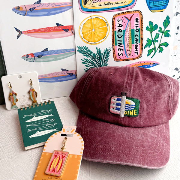 Fish Stack Mini Jotter Notebook - Freshie & Zero Studio Shop
