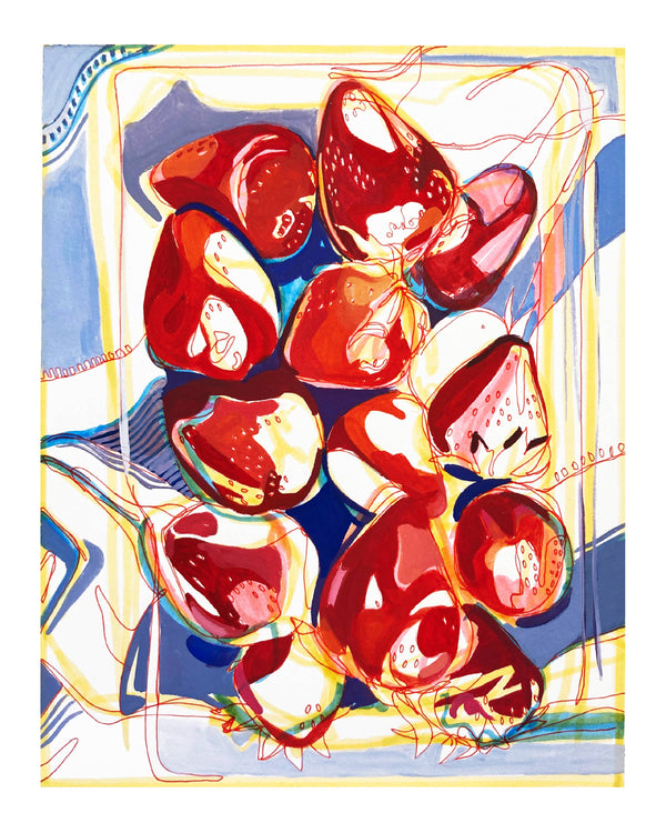 Anissa Riviere 8x10 Signed Art Print: Strawberries - Freshie & Zero Studio Shop